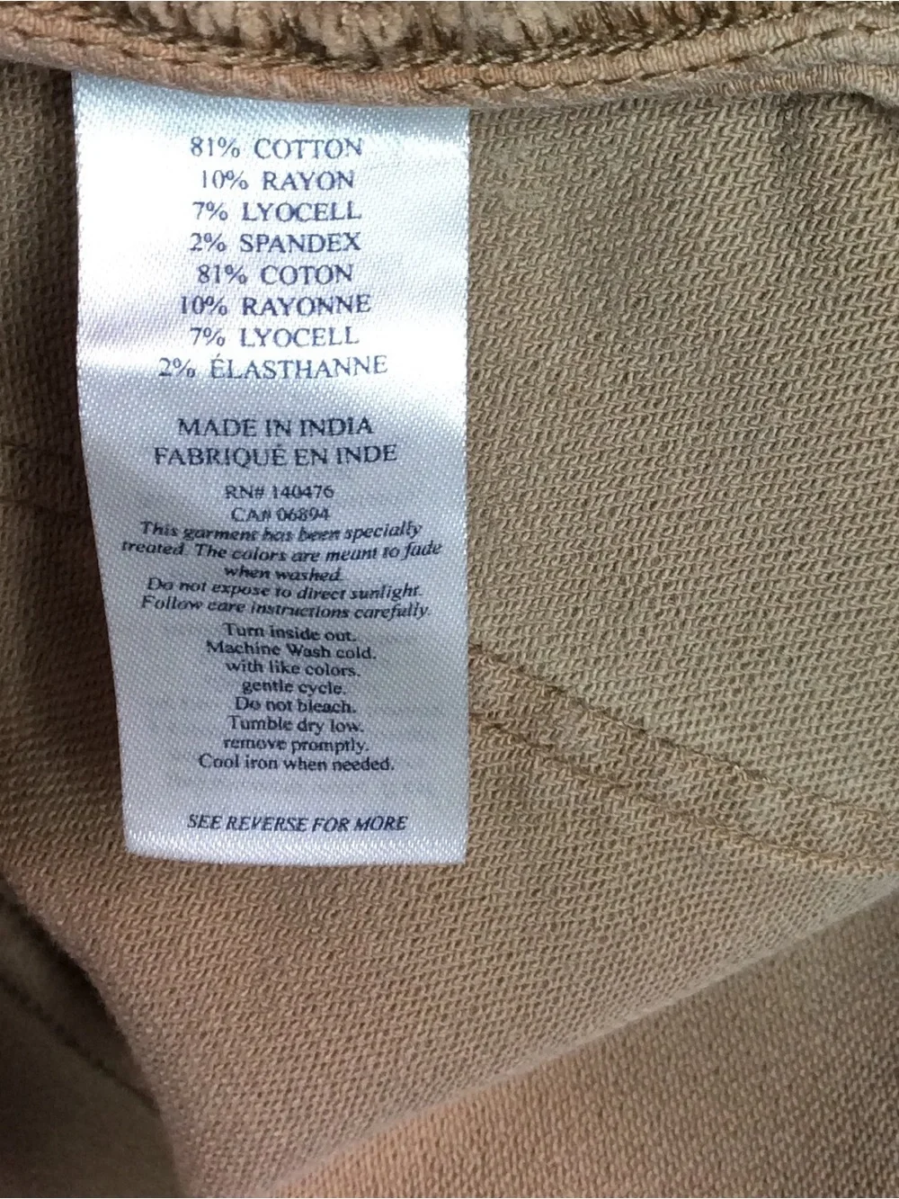 Faherty Men's Khaki Tan Chino Pants